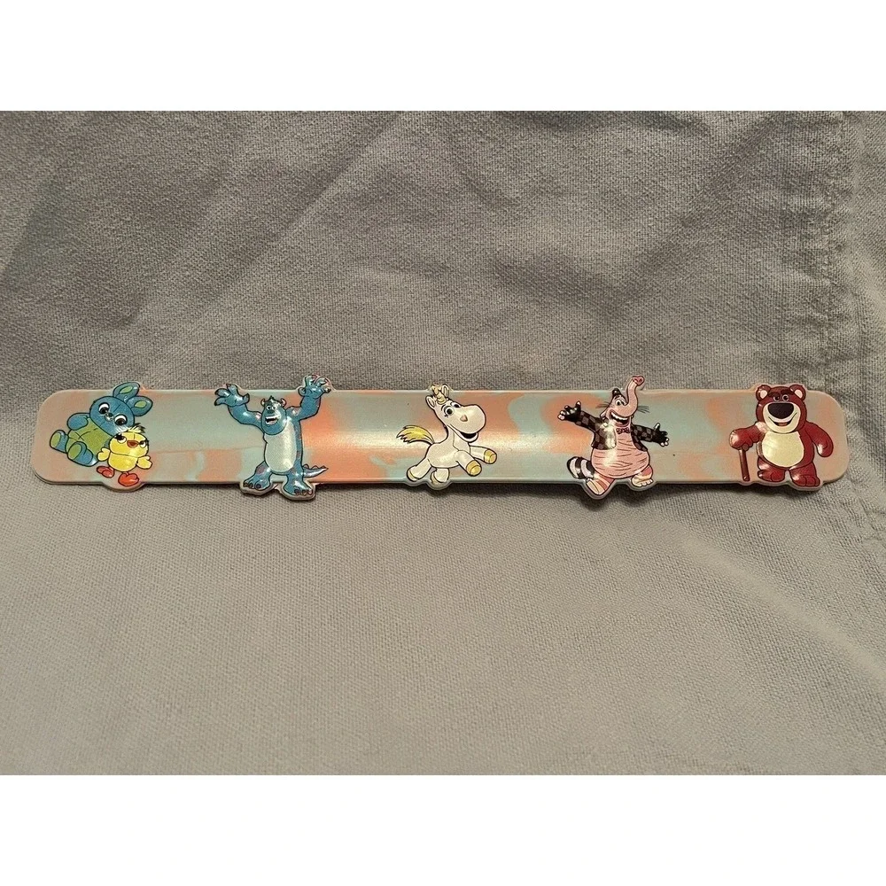 NEW Disney Parks Pixar Characters Slap Bracelet Bing Bong‎ Lotso Sulley Bunny